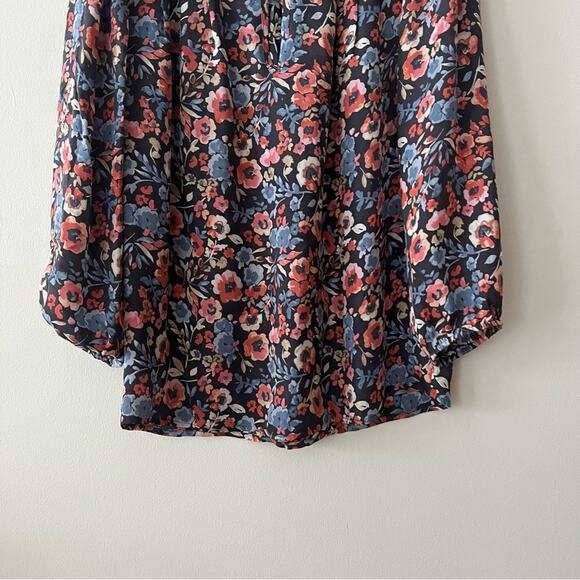 Joie Barba Stingray Floral Print Silk Blouse - Picture 5 of 9